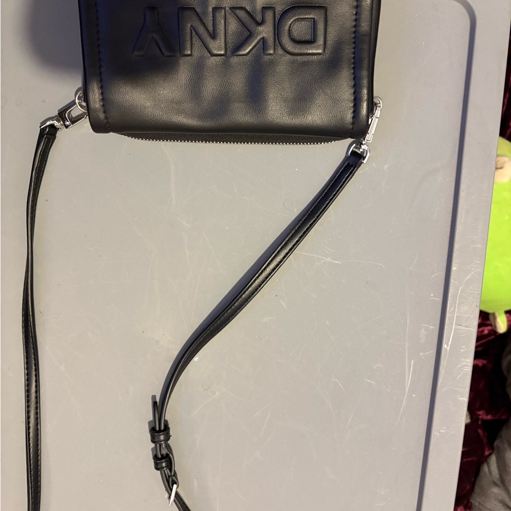 DKNY Black Leather Clutch